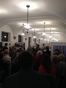 Dedication of a Rochester exhibit in Würzburg's city hall.